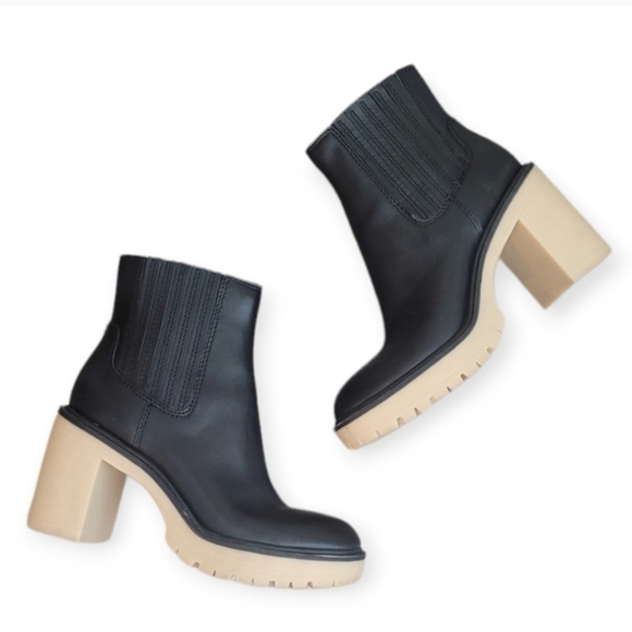 Dolce Vita Caster H2O Booties in Black Leather - Picture 3 of 12